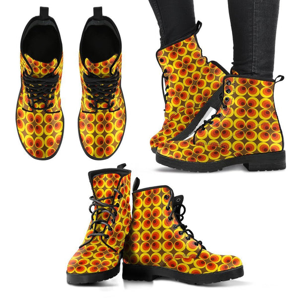 Combat Boots - 70s Psychedelic Style #6 | Custom Shoes