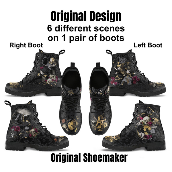 Combat Boots - Alice in Wonderland Gifts #101 Goth Series