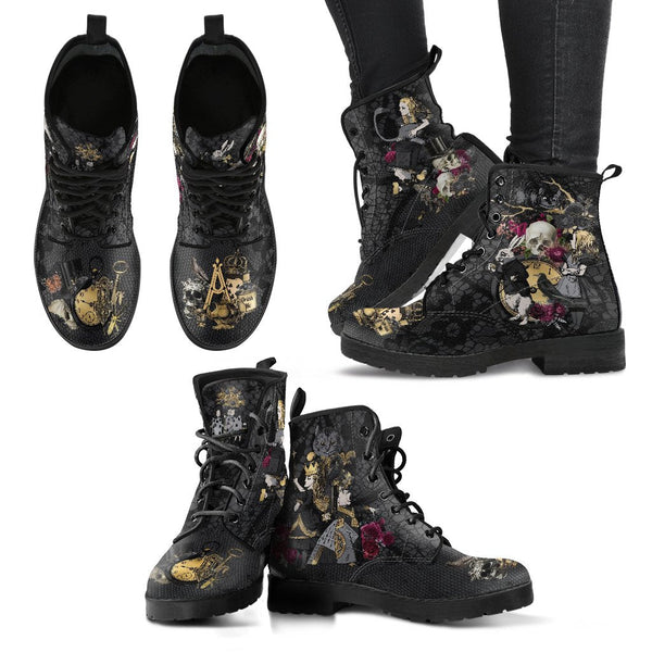 Combat Boots - Alice in Wonderland Gifts #101 Goth Series