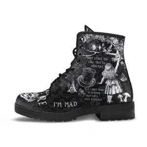Combat Boots - Alice in Wonderland Gifts #103 Black