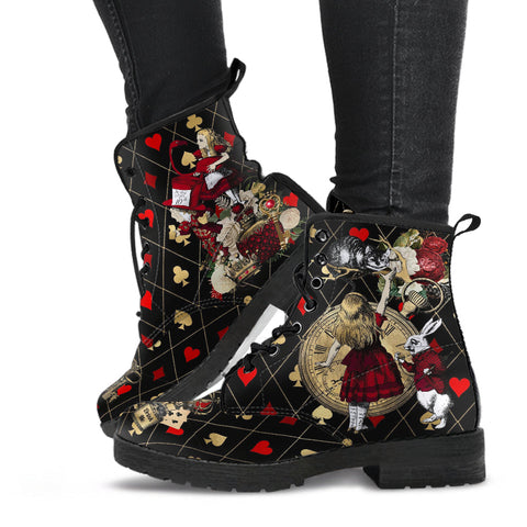 Combat Boots - Alice in Wonderland Gifts #32 Red Series