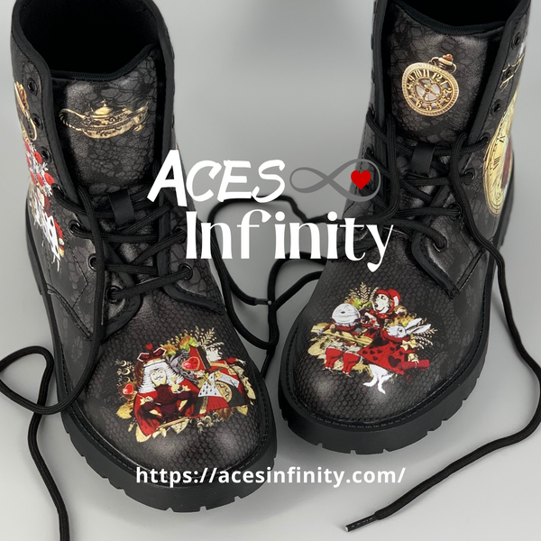 Combat Boots - Alice in Wonderland Gifts #34 Red Series