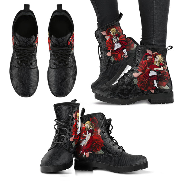 Combat Boots - Alice in Wonderland Gifts #35 Red Series