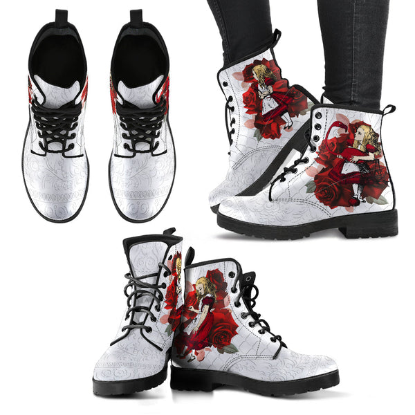 Combat Boots - Alice in Wonderland Gifts #36 Red Series Red