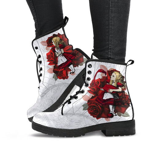 Combat Boots - Alice in Wonderland Gifts #36 Red Series Red