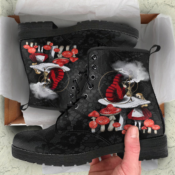 Combat Boots - Alice in Wonderland Gifts #37 Red Series