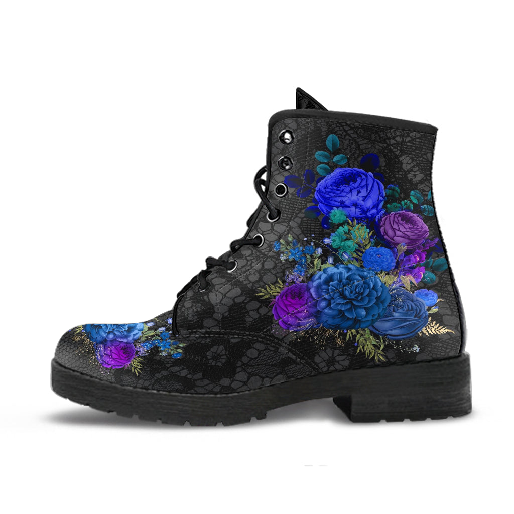 Combat Boots - Beautiful Flowers #101N | Cute Aesthetic