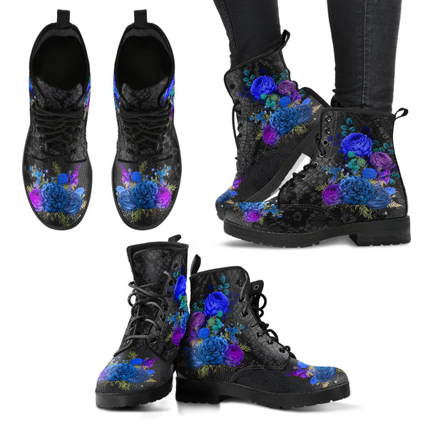 Combat Boots - Beautiful Flowers #101N | Cute Aesthetic