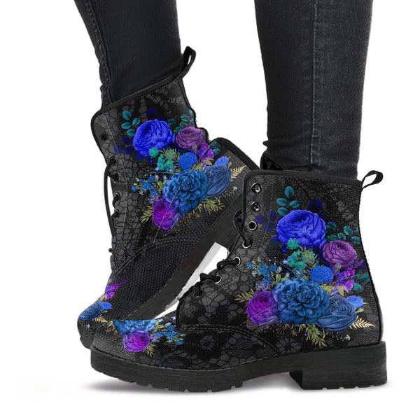 Combat Boots - Beautiful Flowers #101N | Cute Aesthetic