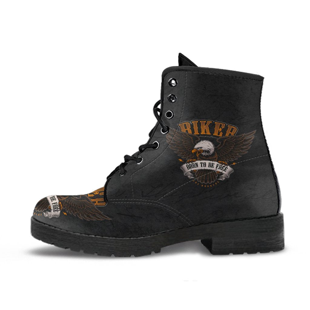 Combat Boots - Biker Boots #11 | Women’s Black Hipster