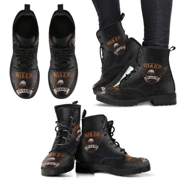 Combat Boots - Biker Boots #11 | Women’s Black Hipster