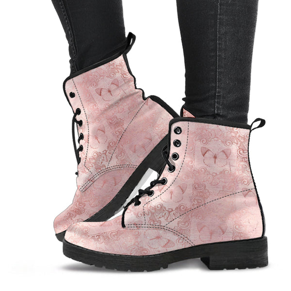 Combat Boots - Butterfly Shoes #111 Grunge Vintage Style
