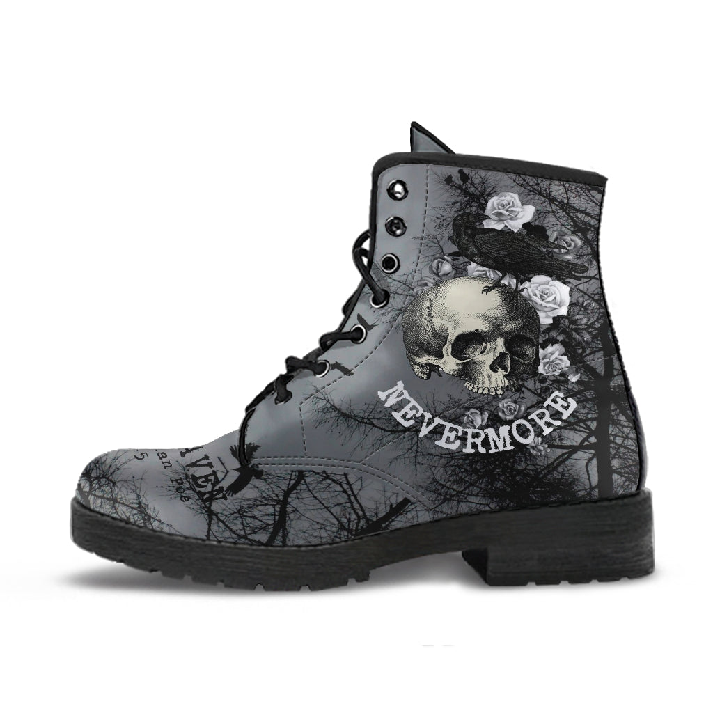 Combat Boots - Edgar Allan Poe Inspired #101 The Raven