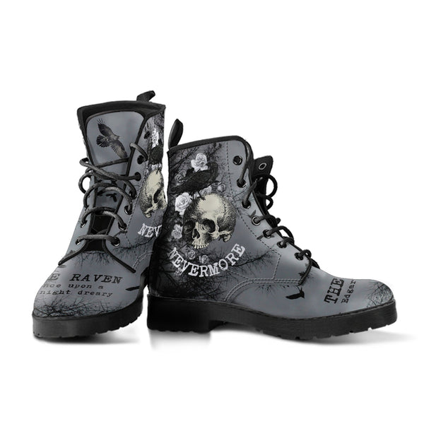 Combat Boots - Edgar Allan Poe Inspired #101 The Raven