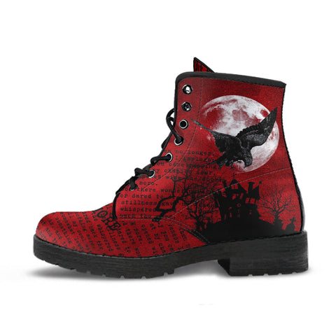 Combat Boots - Edgar Allan Poe Inspired #104 The Raven