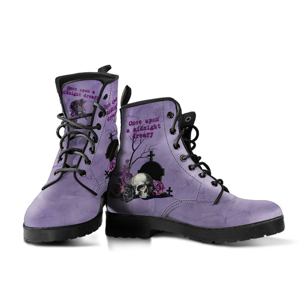 Combat Boots - Edgar Allan Poe Inspired #106 The Raven