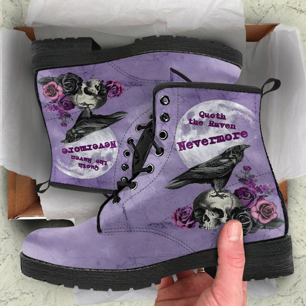 Combat Boots - Edgar Allan Poe Inspired #106 The Raven