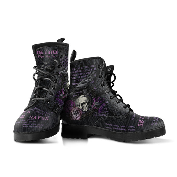 Combat Boots - Edgar Allan Poe Inspired #107 The Raven