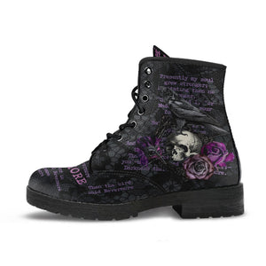 Combat Boots - Edgar Allan Poe Inspired #107 The Raven