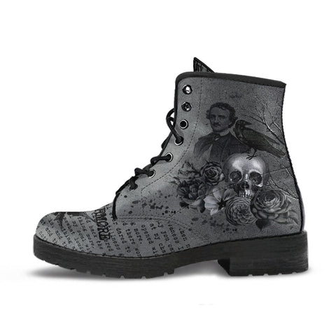 Combat Boots - Edgar Allan Poe Inspired #110 The Raven