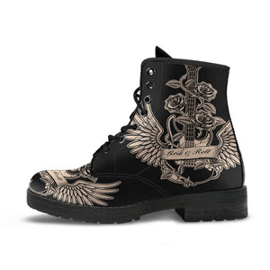 Combat Boots - Electric Guitar #28 Black | Women’s Black