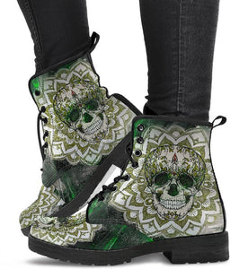 Combat Boots for Women - Skulls of Life | ACES INFINITY