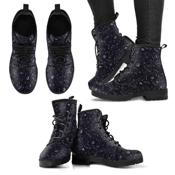Combat Boots - Galaxy | Boho Shoes Women’s Boots Vegan