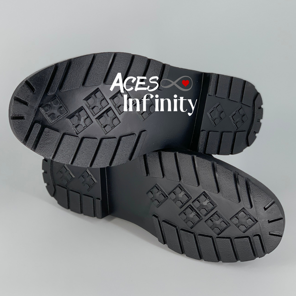 Combat Boots - Goth Shoes #105 Skulls Grunge Style | Vegan