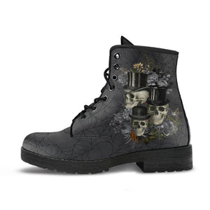 Combat Boots - Goth Shoes #11 Spiderweb Boots | Women’s