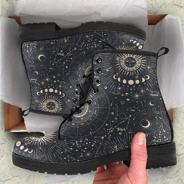 Combat Boots - Horoscope | Women’s Boots Vegan Leather