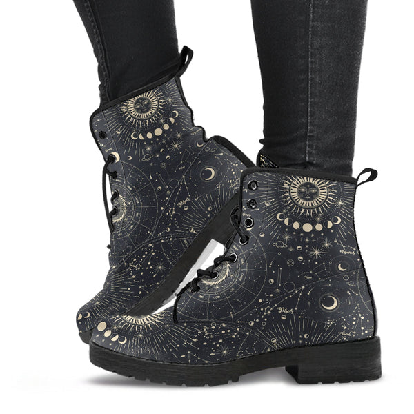 Combat Boots - Horoscope | Women’s Boots Vegan Leather Lace