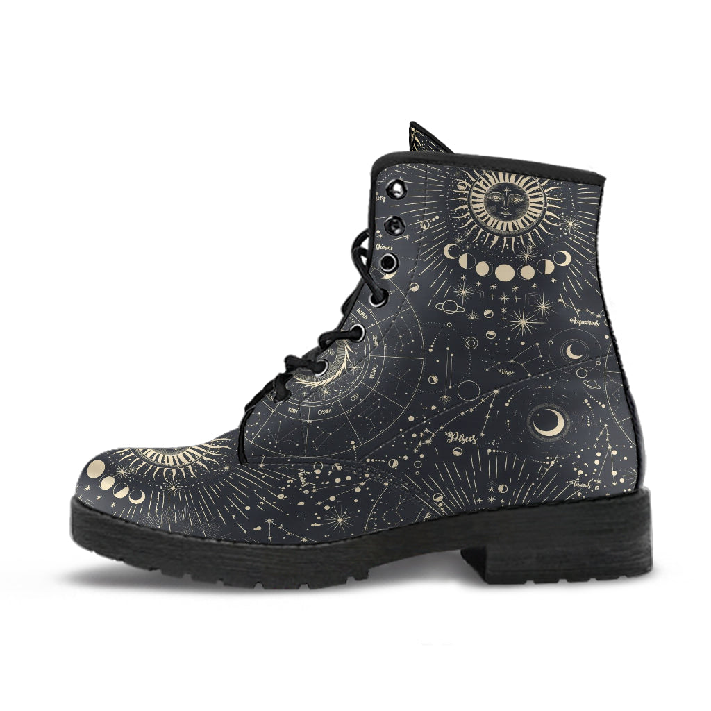 Combat Boots - Horoscope | Women’s Boots Vegan Leather Lace