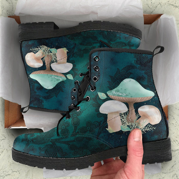 Combat Boots - Mushroom Boots #101 | Mushroom Gift Birthday