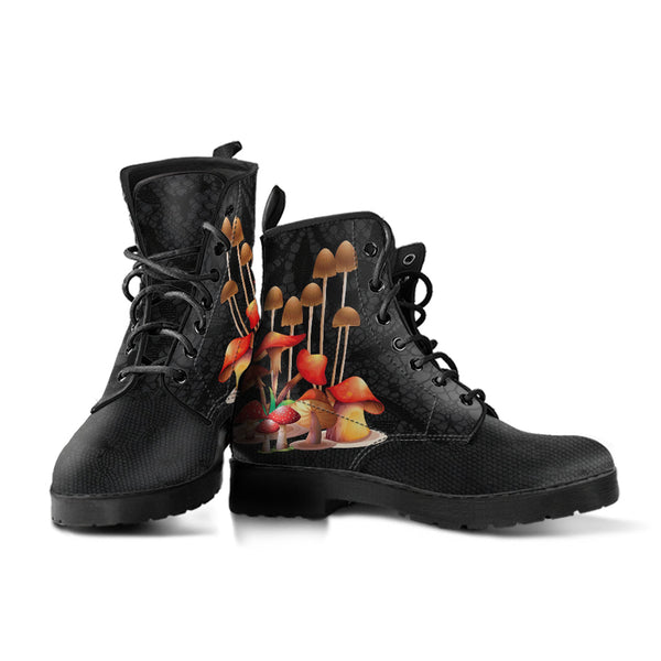 Combat Boots - Mushroom Boots #111 | Mushroom Gift Birthday