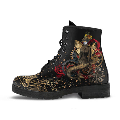 Combat Boots - Steampunk Inspired Design #110 Sci-fi