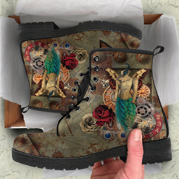 Combat Boots - Steampunk Inspired Design #113 Sci-fi