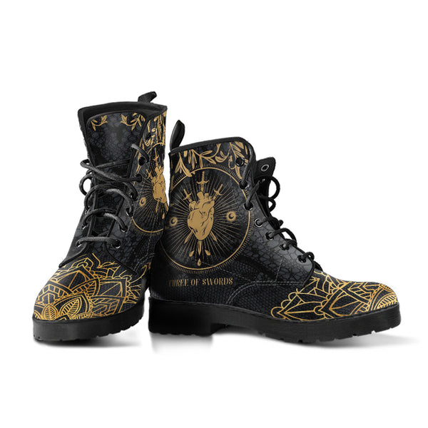 Combat Boots - Three of Swords #101 | Tarot Art Unisex