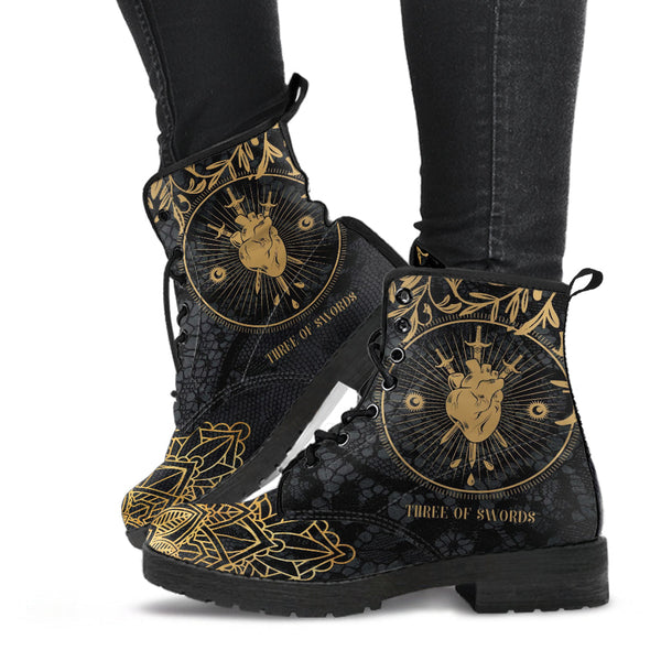 Combat Boots - Three of Swords #101 | Tarot Art Unisex