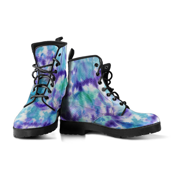 Combat Boots - Tie Dye Design #102 | Custom Shoes Vegan