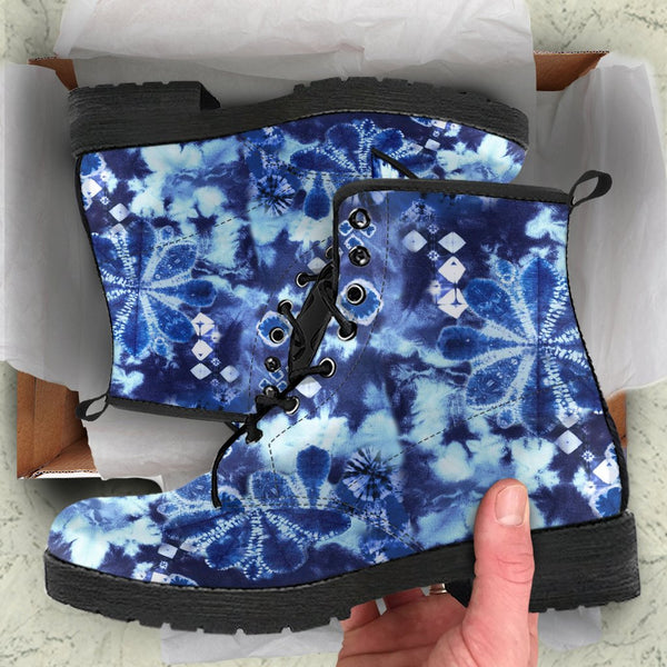 Combat Boots - Tie Dye Design #103 | Custom Shoes Vegan