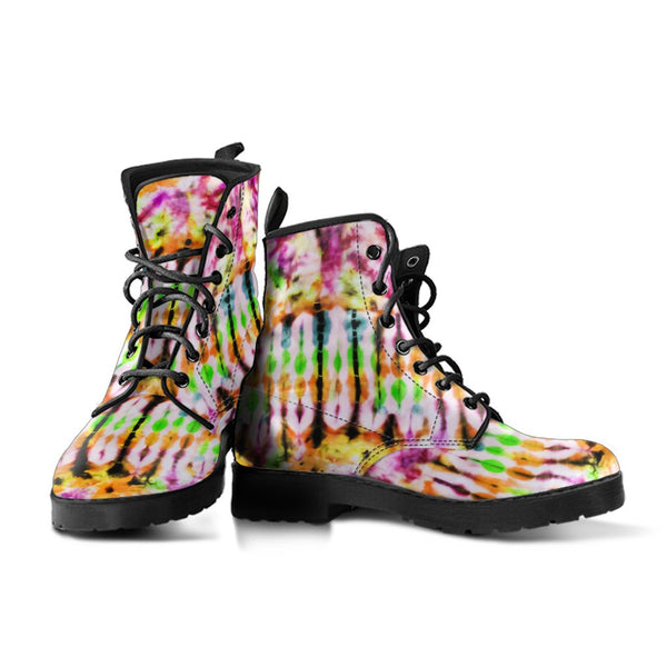 Combat Boots - Tie Dye Design #106 | Custom Shoes Vegan