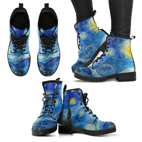 Combat Boots - Vintage Art | Vincent van Gogh: The Starry
