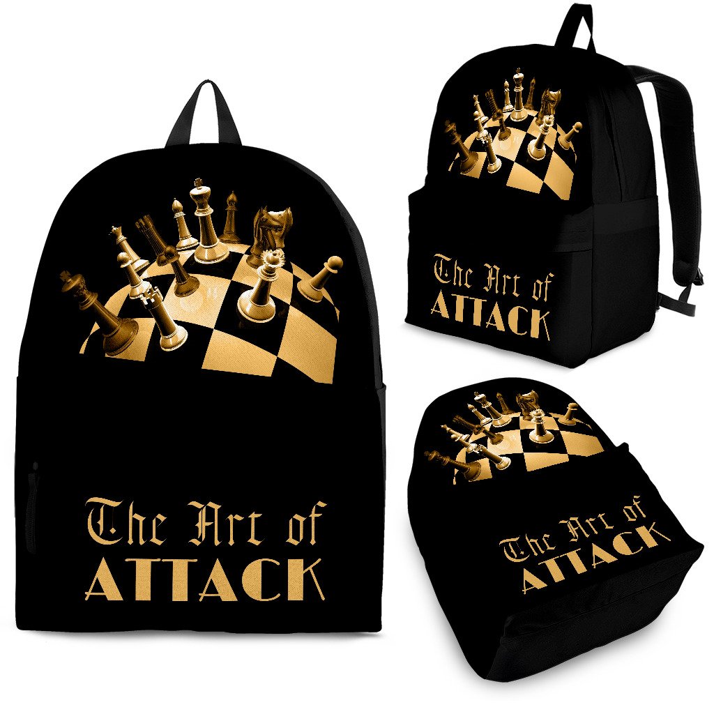Custom Backpack - Chess Set Design #106 The Art of Attack