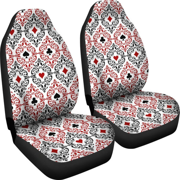 Custom Car Seat Covers - Aces Pattern #102 | Car Seat