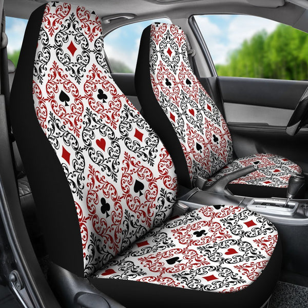 Custom Car Seat Covers - Aces Pattern #102 | Car Seat