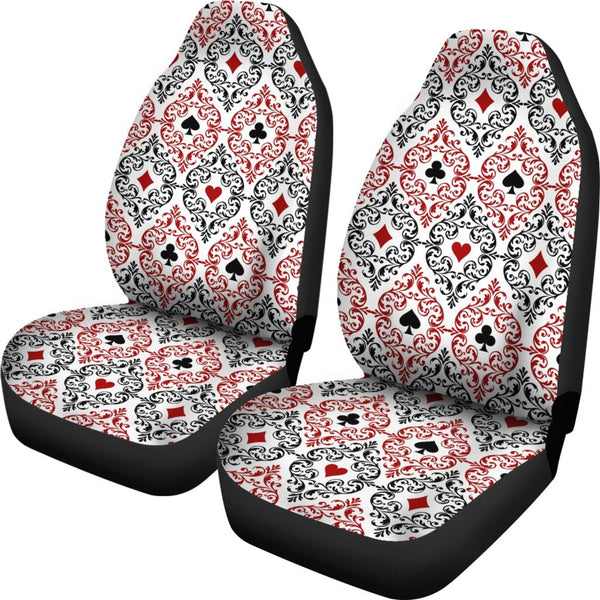 Custom Car Seat Covers - Aces Pattern #102 | Car Seat