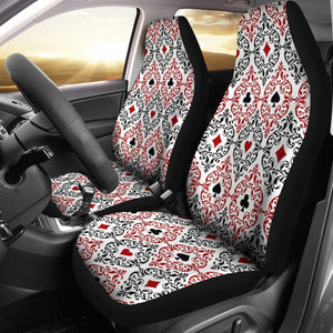 Custom Car Seat Covers - Aces Pattern #102 | Car Seat