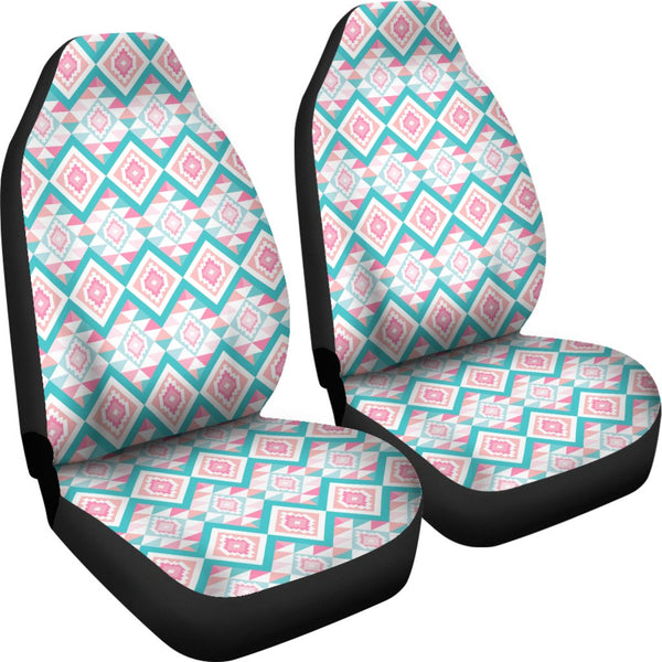 Custom Car Seat Covers - Aztec Pattern #114 | Pink Tribal