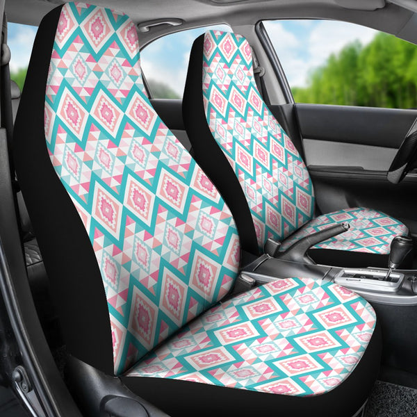 Custom Car Seat Covers - Aztec Pattern #114 | Pink Tribal