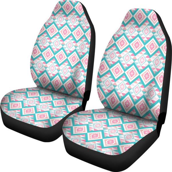 Custom Car Seat Covers - Aztec Pattern #114 | Pink Tribal